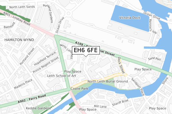 EH6 6FE map - large scale - OS Open Zoomstack (Ordnance Survey) EH6 6FE map - large scale - OS Open Zoomstack (Ordnance Survey)