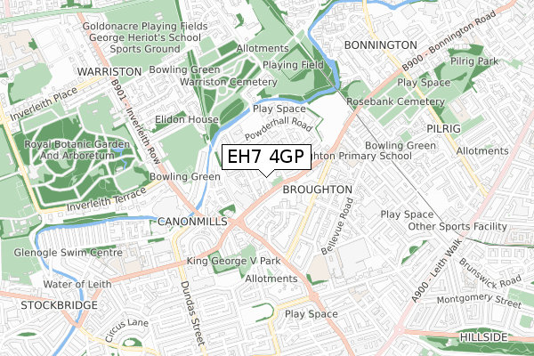 EH7 4GP map - small scale - OS Open Zoomstack (Ordnance Survey) EH7 4GP map - small scale - OS Open Zoomstack (Ordnance Survey)