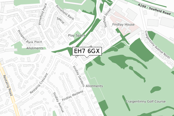 EH7 6GX map - large scale - OS Open Zoomstack (Ordnance Survey) EH7 6GX map - large scale - OS Open Zoomstack (Ordnance Survey)