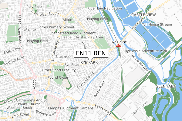 EN11 0FN map - small scale - OS Open Zoomstack (Ordnance Survey) EN11 0FN map - small scale - OS Open Zoomstack (Ordnance Survey)