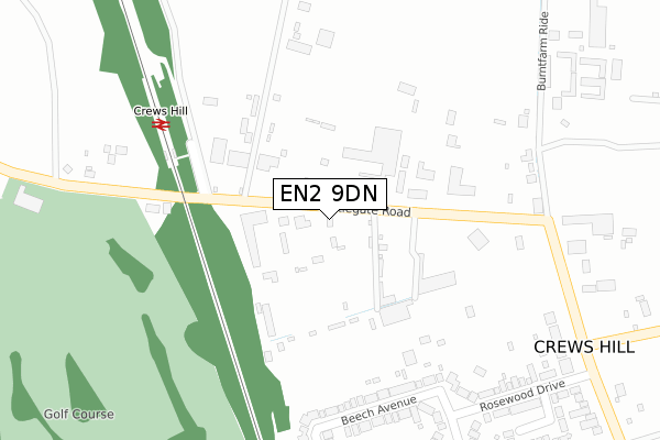 EN2 9DN map - large scale - OS Open Zoomstack (Ordnance Survey) EN2 9DN map - large scale - OS Open Zoomstack (Ordnance Survey)