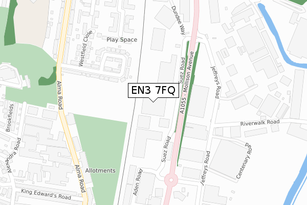 EN3 7FQ map - large scale - OS Open Zoomstack (Ordnance Survey) EN3 7FQ map - large scale - OS Open Zoomstack (Ordnance Survey)