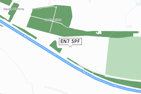 EN7 5PF map - large scale - OS Open Zoomstack (Ordnance Survey) EN7 5PF map - large scale - OS Open Zoomstack (Ordnance Survey)