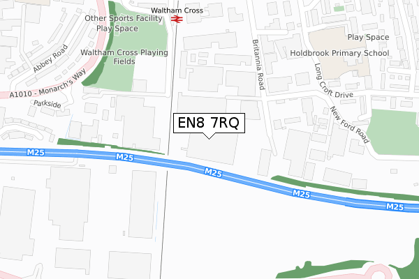 EN8 7RQ map - large scale - OS Open Zoomstack (Ordnance Survey) EN8 7RQ map - large scale - OS Open Zoomstack (Ordnance Survey)