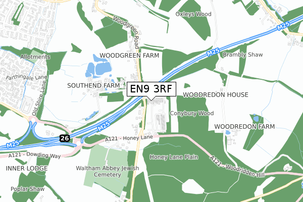 EN9 3RF map - small scale - OS Open Zoomstack (Ordnance Survey) EN9 3RF map - small scale - OS Open Zoomstack (Ordnance Survey)