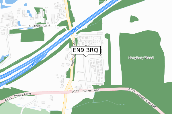 EN9 3RQ map - large scale - OS Open Zoomstack (Ordnance Survey)