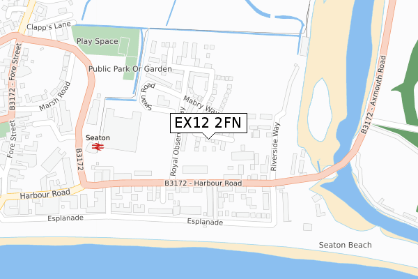 EX12 2FN map - large scale - OS Open Zoomstack (Ordnance Survey) EX12 2FN map - large scale - OS Open Zoomstack (Ordnance Survey)