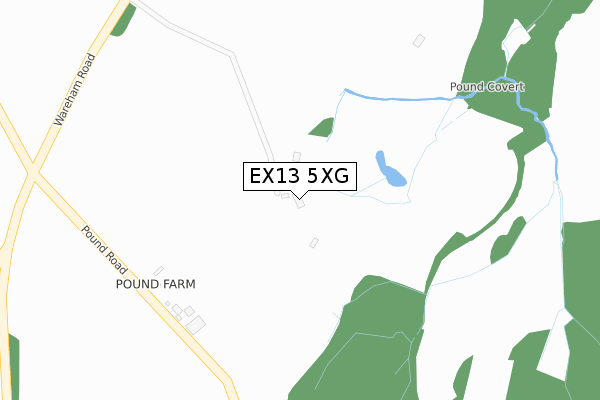 EX13 5XG map - large scale - OS Open Zoomstack (Ordnance Survey) EX13 5XG map - large scale - OS Open Zoomstack (Ordnance Survey)