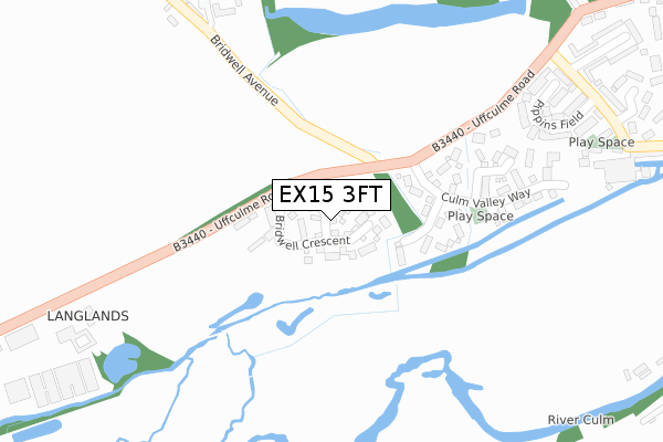 EX15 3FT map - large scale - OS Open Zoomstack (Ordnance Survey) EX15 3FT map - large scale - OS Open Zoomstack (Ordnance Survey)