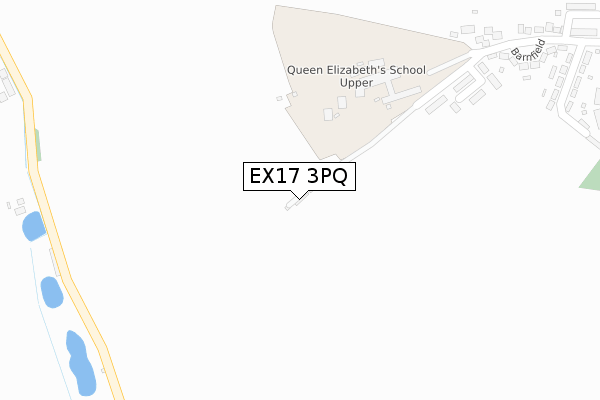 EX17 3PQ map - large scale - OS Open Zoomstack (Ordnance Survey)