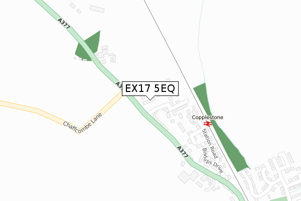 EX17 5EQ map - large scale - OS Open Zoomstack (Ordnance Survey) EX17 5EQ map - large scale - OS Open Zoomstack (Ordnance Survey)