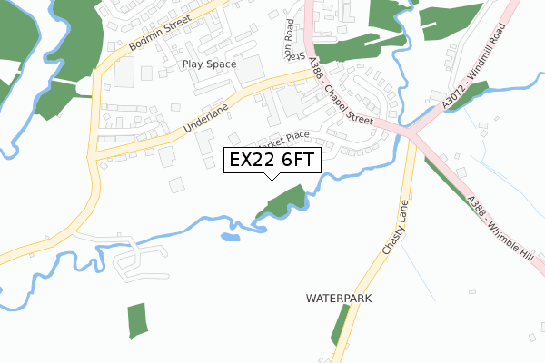 EX22 6FT map - large scale - OS Open Zoomstack (Ordnance Survey) EX22 6FT map - large scale - OS Open Zoomstack (Ordnance Survey)