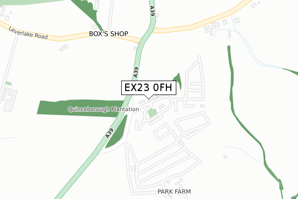 EX23 0FH map - large scale - OS Open Zoomstack (Ordnance Survey) EX23 0FH map - large scale - OS Open Zoomstack (Ordnance Survey)