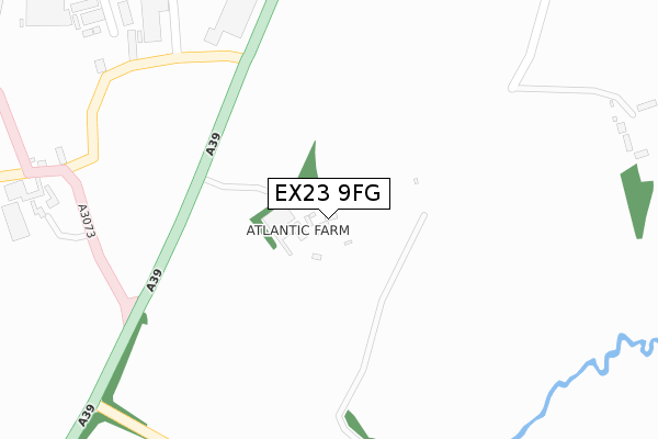 EX23 9FG map - large scale - OS Open Zoomstack (Ordnance Survey)