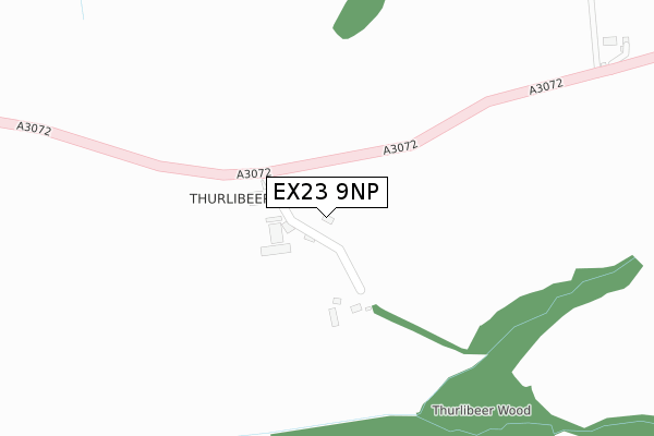 EX23 9NP map - large scale - OS Open Zoomstack (Ordnance Survey)