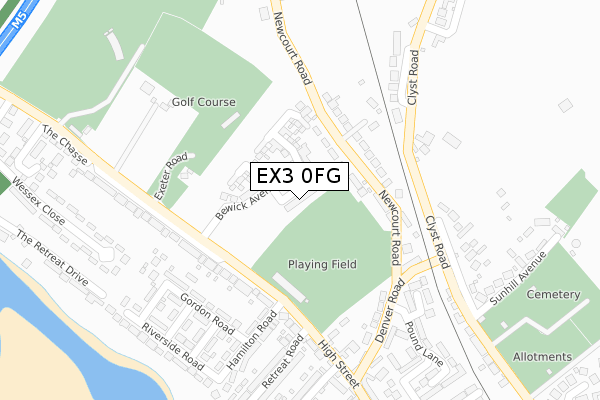 EX3 0FG map - large scale - OS Open Zoomstack (Ordnance Survey) EX3 0FG map - large scale - OS Open Zoomstack (Ordnance Survey)