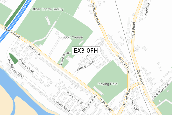 EX3 0FH map - large scale - OS Open Zoomstack (Ordnance Survey) EX3 0FH map - large scale - OS Open Zoomstack (Ordnance Survey)