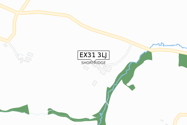 EX31 3LJ map - large scale - OS Open Zoomstack (Ordnance Survey) EX31 3LJ map - large scale - OS Open Zoomstack (Ordnance Survey)