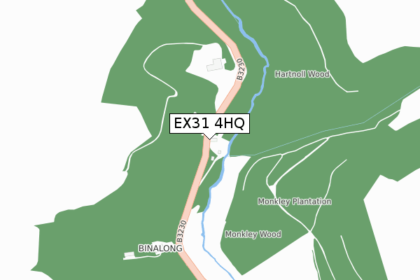 EX31 4HQ map - large scale - OS Open Zoomstack (Ordnance Survey)