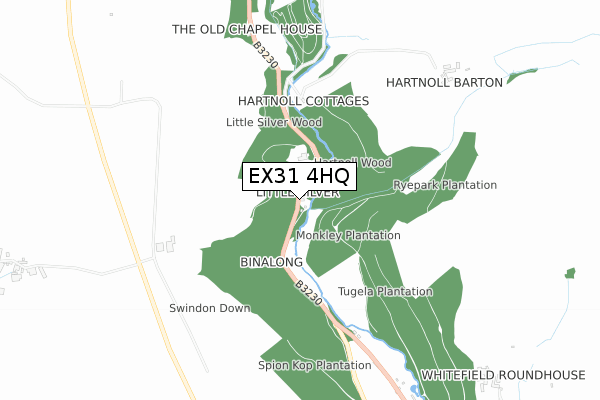 EX31 4HQ map - small scale - OS Open Zoomstack (Ordnance Survey)