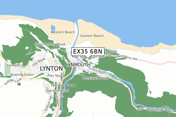 EX35 6BN map - small scale - OS Open Zoomstack (Ordnance Survey) EX35 6BN map - small scale - OS Open Zoomstack (Ordnance Survey)