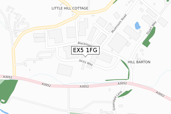 EX5 1FG map - large scale - OS Open Zoomstack (Ordnance Survey) EX5 1FG map - large scale - OS Open Zoomstack (Ordnance Survey)