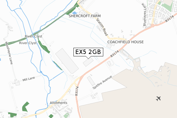 EX5 2GB map - small scale - OS Open Zoomstack (Ordnance Survey)