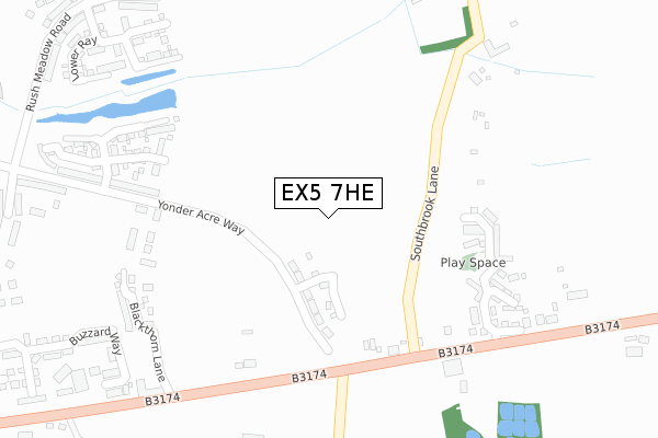 EX5 7HE map - large scale - OS Open Zoomstack (Ordnance Survey) EX5 7HE map - large scale - OS Open Zoomstack (Ordnance Survey)
