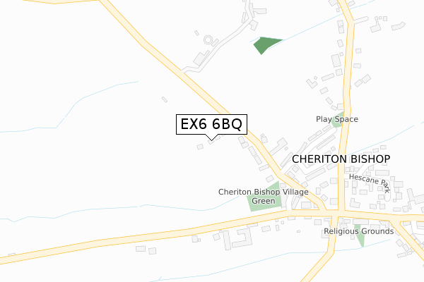 EX6 6BQ map - large scale - OS Open Zoomstack (Ordnance Survey) EX6 6BQ map - large scale - OS Open Zoomstack (Ordnance Survey)