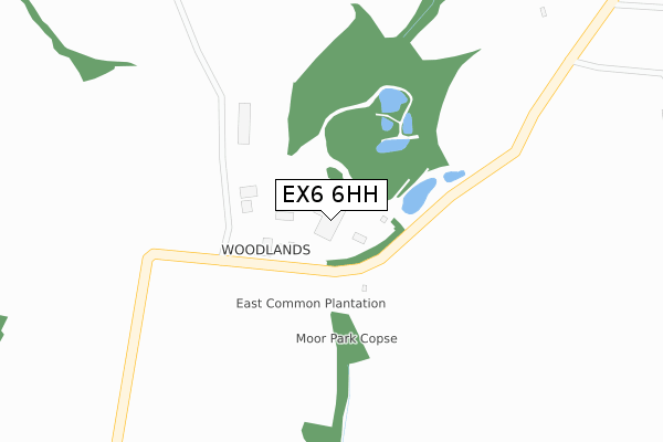 EX6 6HH map - large scale - OS Open Zoomstack (Ordnance Survey) EX6 6HH map - large scale - OS Open Zoomstack (Ordnance Survey)