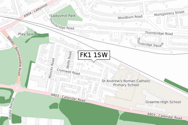FK1 1SW map - large scale - OS Open Zoomstack (Ordnance Survey) FK1 1SW map - large scale - OS Open Zoomstack (Ordnance Survey)