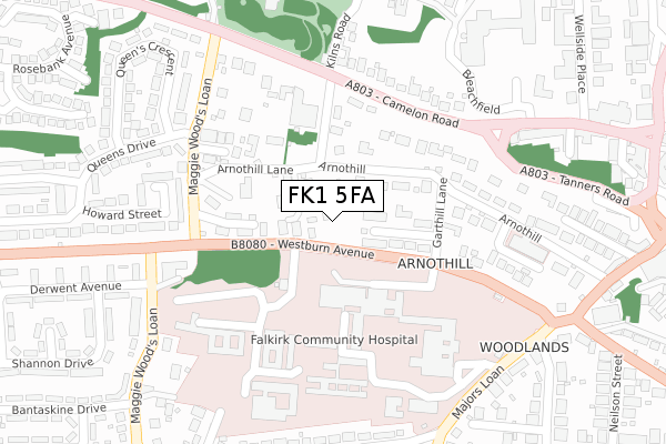 FK1 5FA map - large scale - OS Open Zoomstack (Ordnance Survey) FK1 5FA map - large scale - OS Open Zoomstack (Ordnance Survey)