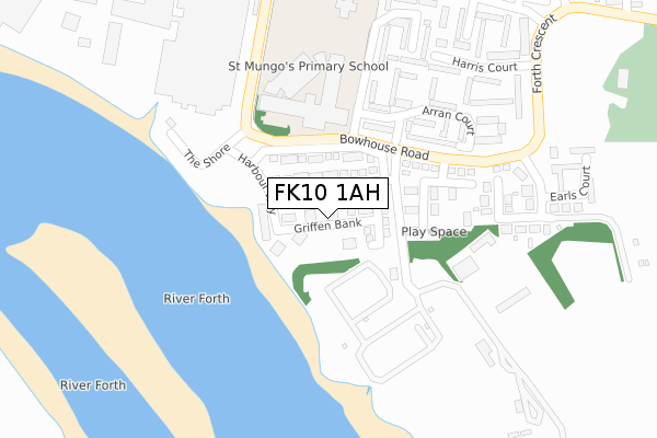 FK10 1AH map - large scale - OS Open Zoomstack (Ordnance Survey) FK10 1AH map - large scale - OS Open Zoomstack (Ordnance Survey)