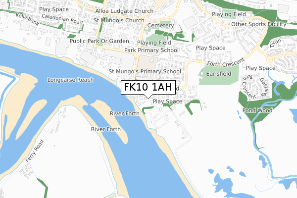 FK10 1AH map - small scale - OS Open Zoomstack (Ordnance Survey) FK10 1AH map - small scale - OS Open Zoomstack (Ordnance Survey)