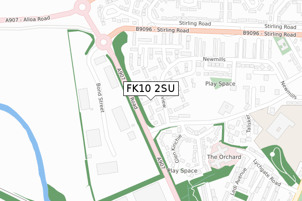 FK10 2SU map - large scale - OS Open Zoomstack (Ordnance Survey) FK10 2SU map - large scale - OS Open Zoomstack (Ordnance Survey)