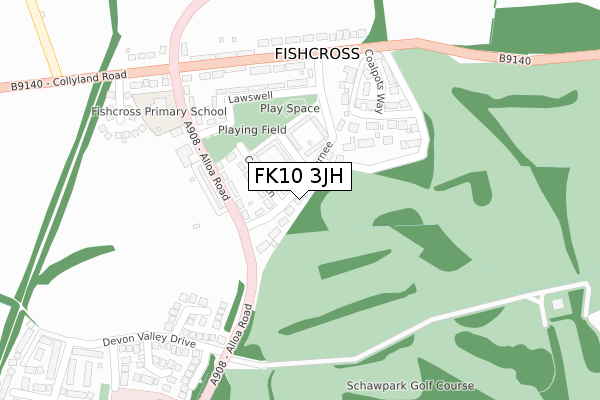 FK10 3JH map - large scale - OS Open Zoomstack (Ordnance Survey) FK10 3JH map - large scale - OS Open Zoomstack (Ordnance Survey)