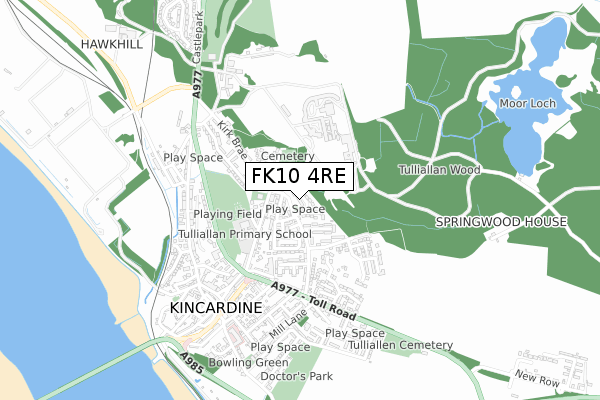FK10 4RE map - small scale - OS Open Zoomstack (Ordnance Survey) FK10 4RE map - small scale - OS Open Zoomstack (Ordnance Survey)