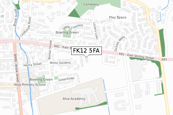 FK12 5FA map - large scale - OS Open Zoomstack (Ordnance Survey) FK12 5FA map - large scale - OS Open Zoomstack (Ordnance Survey)