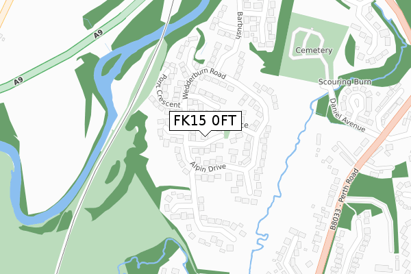 FK15 0FT map - large scale - OS Open Zoomstack (Ordnance Survey) FK15 0FT map - large scale - OS Open Zoomstack (Ordnance Survey)
