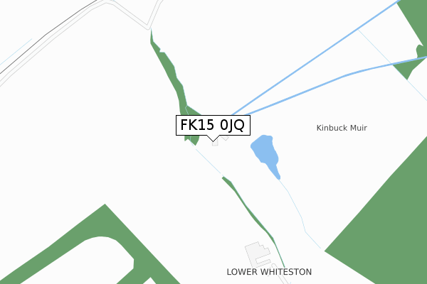 FK15 0JQ map - large scale - OS Open Zoomstack (Ordnance Survey)