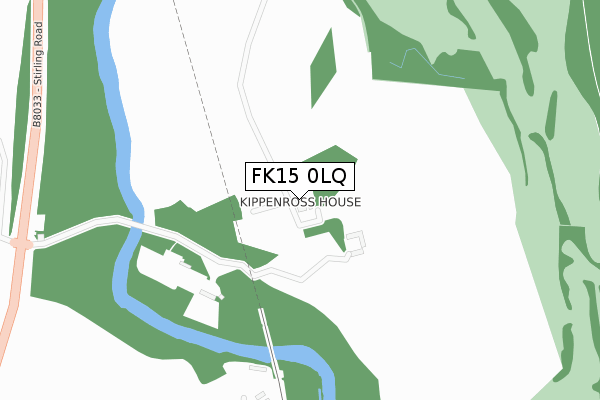 FK15 0LQ map - large scale - OS Open Zoomstack (Ordnance Survey) FK15 0LQ map - large scale - OS Open Zoomstack (Ordnance Survey)