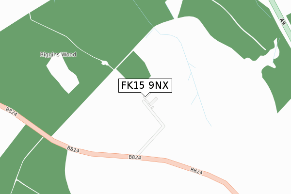 FK15 9NX map - large scale - OS Open Zoomstack (Ordnance Survey) FK15 9NX map - large scale - OS Open Zoomstack (Ordnance Survey)