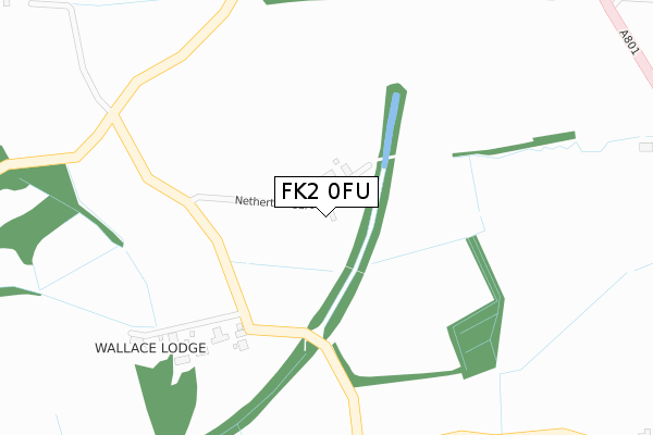 FK2 0FU map - large scale - OS Open Zoomstack (Ordnance Survey)