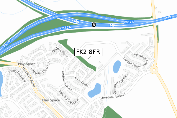 FK2 8FR map - large scale - OS Open Zoomstack (Ordnance Survey) FK2 8FR map - large scale - OS Open Zoomstack (Ordnance Survey)