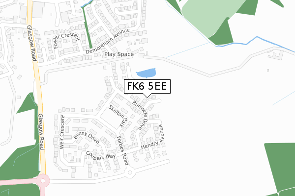 FK6 5EE map - large scale - OS Open Zoomstack (Ordnance Survey) FK6 5EE map - large scale - OS Open Zoomstack (Ordnance Survey)
