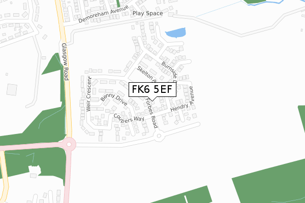 FK6 5EF map - large scale - OS Open Zoomstack (Ordnance Survey) FK6 5EF map - large scale - OS Open Zoomstack (Ordnance Survey)
