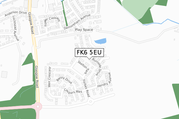 FK6 5EU map - large scale - OS Open Zoomstack (Ordnance Survey) FK6 5EU map - large scale - OS Open Zoomstack (Ordnance Survey)