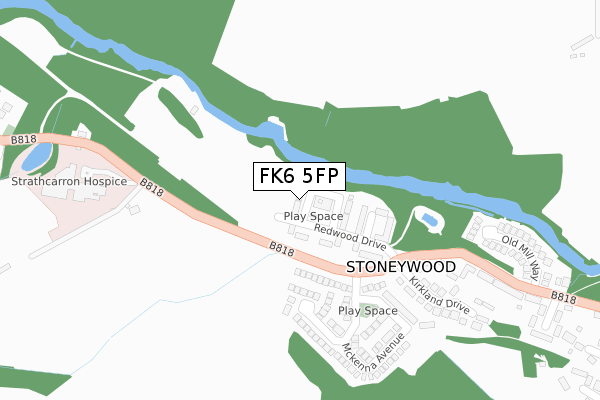 FK6 5FP map - large scale - OS Open Zoomstack (Ordnance Survey) FK6 5FP map - large scale - OS Open Zoomstack (Ordnance Survey)
