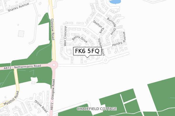 FK6 5FQ map - large scale - OS Open Zoomstack (Ordnance Survey) FK6 5FQ map - large scale - OS Open Zoomstack (Ordnance Survey)