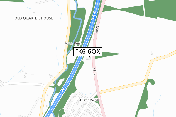 FK6 6QX map - large scale - OS Open Zoomstack (Ordnance Survey) FK6 6QX map - large scale - OS Open Zoomstack (Ordnance Survey)